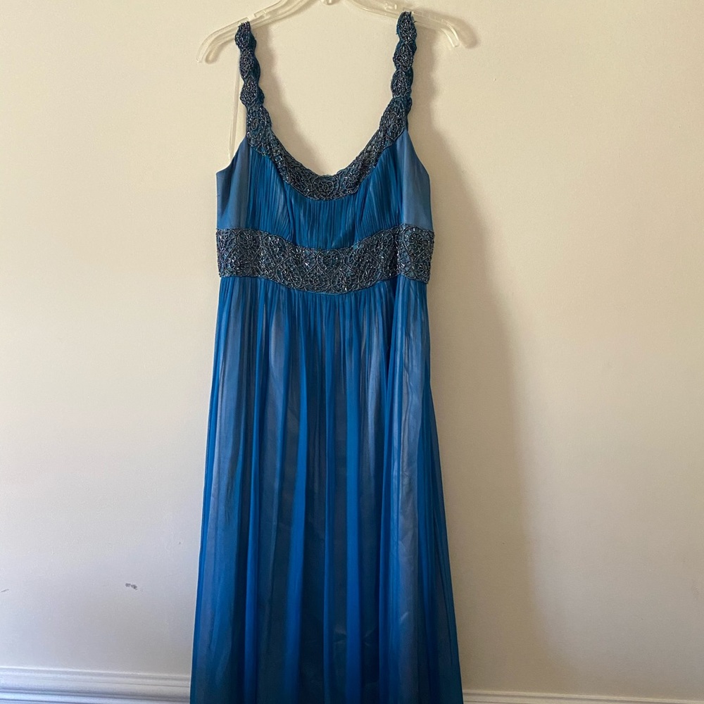 Blue Adriana Papell Dress